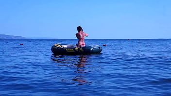 Preview 1 of Shayla Laveaux Feet - On boat in water Volga-river