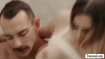 Preview 3 of Cynthia Murell - Stepdad analed TS stepteen while washing