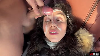 Preview 4 of Leasbain Girl - Risky Public Sex in the Car Huge Cum on Face and Cumwalk in metro