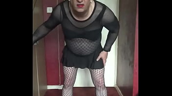 Preview 1 of New Ass Hd - sissy crossdresser will never stop swallowing piss while you are watching him