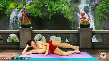 Preview 3 of Stephanie Cane Choke - Day 39 of GPP Challenge with Julia V Earth. The last 2 exercises for the press were very hard to perform.