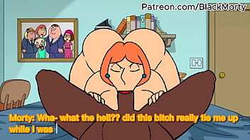 Preview 3 of Noun Sex - Lois Griffin Going Down on Black Morty