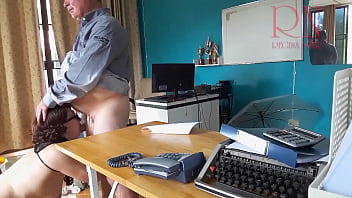 Preview 2 of Dee Williams And Her Son - ENF Office domination. Boss fucks in mouth his employee . Cum on face. Fuck the nude secretary. Chapter 4