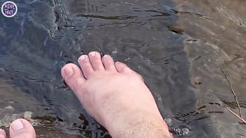 Preview 2 of Tickle Nude - Mika&#039_s big feet had lots of fun by the water