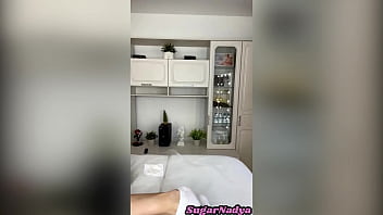 Preview 4 of Reshma Honeymoon Videos - SugarNadya waxes her regular customer&#039_s wet and horny pussy