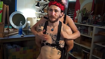Preview 3 of Really Bro And Sis - Male art model gets surprise anal fisting by Mistress Red Herring part 1