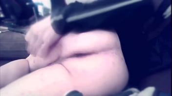 Preview 2 of Hidden Office Masturbation - Horny sissyboy Oznob Oznofla sucks dildos ass-to-mouth and gets anal spanking