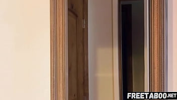 Preview 3 of Animal Xnxnxnxxxxx Video Hd - Sneaky Handjob To Her Husband&#039_s Boss Under The Table - Full Movie On FreeTaboo.Net