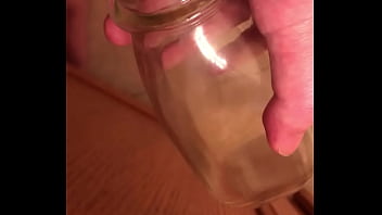 Preview 2 of Bigtits Neighbor - cuming two times in the glass bottle
