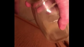 Preview 4 of Bigtits Neighbor - cuming two times in the glass bottle