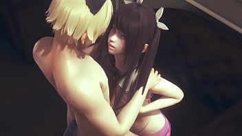 Preview 1 of Nigro Sexcom - Yaoi Femboy - Kuki boobjob and threesome - Sissy crossdress Japanese Asian Manga Anime Game Porn Gay