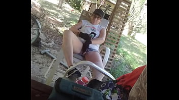 Preview 2 of Son Sex Mom Jabardasti - milf exhibtionist flashes pussy in public