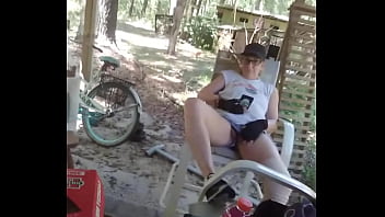 Preview 4 of Son Sex Mom Jabardasti - milf exhibtionist flashes pussy in public