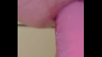 Preview 2 of Amateur Interracial Hidden Cam - 10&rdquo_ dildo