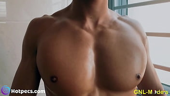 Preview 2 of Dabele Puntion - Big muscle handsome asian  model with great pecs and juicy nipples!