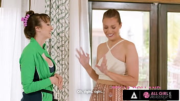 Preview 1 of Hand Practice Porn Videos - ALL GIRL MASSAGE - A First Massage Turns Super Hot Between Two Lesbians Bella Rolland And Lexi Luna