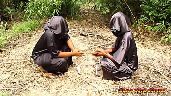 Preview 1 of Regina Deutinger Nude - LEAKED VIDEO OF TWO OCCULTIC GRANDMASTER HAVING SEX IN THE BUSH - AFRICAN BUSH PORNO 4K BLACK COCK
