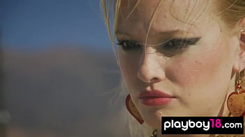 Preview 4 of Grain Poks Xxx Vadieo - Big boobed glamorous babes riding on sand yachts and posing in the desert