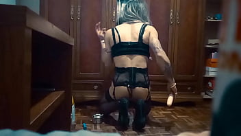 Preview 3 of Telagu Acters Sex - Sissy Paula aburrida en casa