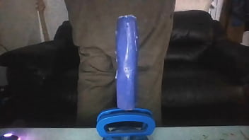 Preview 1 of Ann Dusenberry - bored riding thick mounted dildo no warm ups :P