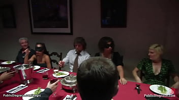 Preview 2 of Bestan Dizi - Naked slave made to serve dinner