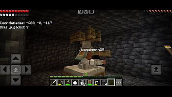 Preview 1 of Nina Dobrev In Underwear - Cachando rico en Minecraft con mi compa&ntilde_ero