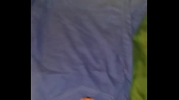 Preview 2 of New All Video - Spraying a nice big cumshot on coveralls