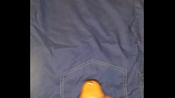 Preview 1 of New All Video - Spraying a nice big cumshot on coveralls