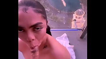 Preview 3 of Hot Wife Jayden - Mixed latina sucking cock with a view
