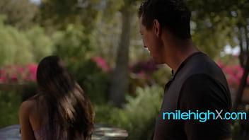 Preview 1 of Bllod Comes - Fucking my stepcousin outdoor