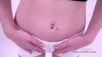Preview 2 of Lesbains With Toys - Blonde Teen model gets tight ass fucked in studio