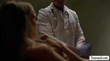 Preview 2 of Wwwxx Sara Jay Big Ass - Skinny shemale bareback fucked by doctor