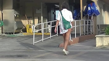 Preview 1 of Lumber Xxx - Helena Price,   My Cock Quest #1 (Part 1 and 2) - UPSKIRT FLASHING IN PUBLIC!