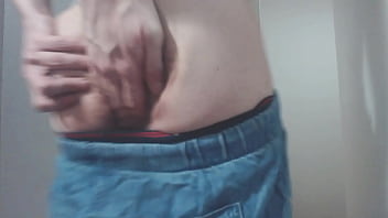 Preview 4 of Mlf Chubby - Crossdressing Teen Spreads His Asshole for You &amp_ Farts!