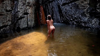 Preview 3 of Workers And Mom - Couple having sex in a waterfall