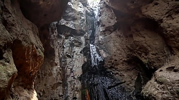 Preview 1 of Workers And Mom - Couple having sex in a waterfall