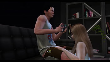 Preview 1 of Atl Cuties - Sucking My Gamer Boyfriend&#039_s Dick While Playing - Steven Sex Scene Only