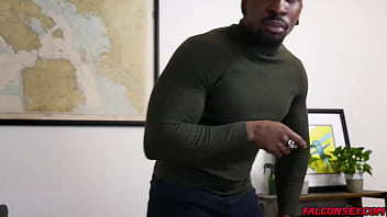 Preview 1 of Flm Nigeria Prono - Falconsex.com - Heated gay anal sex scene with Adrian Hart and Reign. Adrian discovers that his pet sitter is muscle Reign,  he immediately fantasizing about his mouthwatering body and stroking his big dick