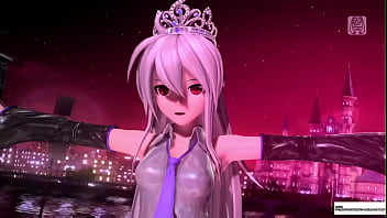 Preview 2 of Student Kissing Teacher Boobs - Haku Yawane dancing - project diva