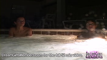 Preview 1 of Noriko Kinohara - Spring Breakers Hang Out In Our Hot Tub Naked