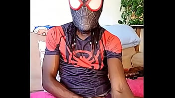 Preview 2 of Cute Naughty America - Come slide on spidey