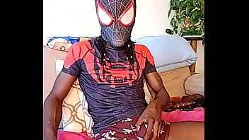 Preview 1 of Cute Naughty America - Come slide on spidey
