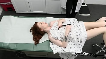 Preview 3 of Justin Lee Sex Video Chris Ke - Doc hammering cute redhead patient at the office