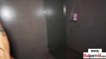 Preview 2 of Offiicer Rape - Thaipornvid.com - Skinny amateur Thai MILF Beam preparing her pussy for a big white cock