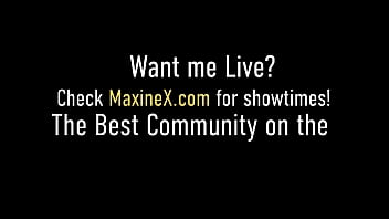 Preview 1 of Amazing Xxxx Hours Boy - Huge Boobed Toy Fucker Maxine X Dildo Drills Her Wet Cunt To Orgasm!