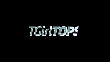 Preview 1 of Tied And Fuck - TGIRL TOPS: Vanessa Jhons Inside Chris Cobalt