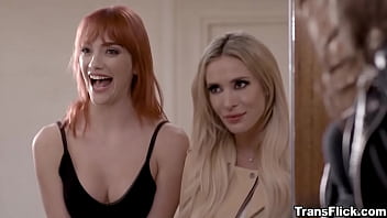 Preview 1 of Jeri Vaginal Fountain 1 - transflick.com-Mutual understanding with lesbian couple Kenna James and Aiden Ashley and trans couple Ariel Demure and Jade Venus