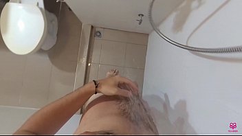 Preview 1 of Forest Night Xxx - Double blowjob in the shower
