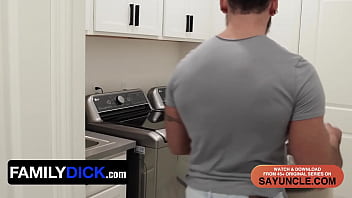 Preview 1 of Lidia Temlpe - FamilyDick - Muscular Hunk Helps His Horny StepSon To Overcome His Obsession With Masturbation