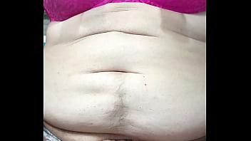 Preview 1 of Hairy Anal Belt Punishment - Looking sexy as fuck in a pink bra jacking my dick til I cum